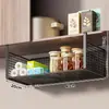 Prateleira de Armazenamento para Cozinha, Prateleira Suspensa sob o Armário, Armário Suspenso para Dormitório, Cesta Suspensa de Armazenamento em Camadas, Cesta Suspensa Deslizante, Prateleira de Armazenamento para Armário