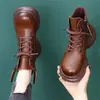 Botas Martin Retro Plus de Terciopelo Cálido Estilo Británico que Aumentan la Altura para Mujer 2026 Nuevo Estilo Otoño/Invierno Botines Cortos Versátiles y Elegantes