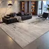 Alfombra estilo italiano para sala de estar, lujo ligero, alta gama, lavable y limpiable con paño, estilo minimalista, tapete para piso de dormitorio, impermeable y resistente a las manchas, área grande de cobertura total