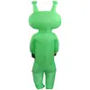 Fantasia Inflável de Halloween para Palco Engraçada Alien Ciclista Boneco Traje Inflável Fantasia para Festa Performance Amazon