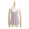 Camisola casual minimalista sin espalda para mujer, colección primavera y verano, corte holgado y relajado, efecto adelgazante, perfecta como capa interior o top básico