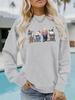 Amazon Nuevo Patrón de Halloween Estampado Cuello Redondo Sudadera eBay Casual Europeo y Americano Manga Larga para Mujer en stock Venta al por mayor