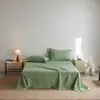 Lençol de Cama Individual de Algodão de Fibra Longa Xinjiang Classe A com 100 Contagens, Luxo Leve Simples Algodão Puro Individual/Casal Completo Algodão Lençol de Dormitório