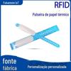 Fábrica de Shenzhen pulseira descartável rfid para impressão térmica identificação de identidade cartão de mão para centro de confinamento hospitalar