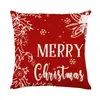 Funda de almohada popular transfronteriza con temática navideña, Funda de almohada con estampado navideño, Funda de almohada decorativa de alta calidad, Personalizable con impresión de logotipo