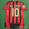 0910 Camiseta AC Milan Local Visitante Kaka Beckham Pirlo Manga Corta Manga Larga Uniforme de Fútbol Retro