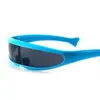 Gafas de Sol Integradas X-Men Transfronterizas Europeas y Americanas Gafas para Deportes al Aire Libre Gafas Punk de Alienígena Espacial Láser