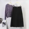 Pantalones Rectos de Pana Retro de 8 Puntos para Mujer Otoño Invierno Nuevo Estilo Moda Versátil Color Sólido Holgados Casual Adelgazantes de Pierna Ancha