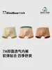 Calzoncillos tipo bóxer para niño Dingmi Oso, Alta Elasticidad, Sin Rozaduras, Antibacteriano 7A, Algodón Puro, Sin Rozaduras en los Glúteos, Color Sólido, Sin Rozaduras en la Parte Inferior, para Bebés Niños