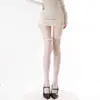 Calcetines de encaje hasta la rodilla, calcetines largos de encaje negro sexy hasta el muslo, medias JK ultra delgadas de deseo puro, calcetines altos de abstinencia sexy