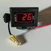 Medidor Digital Universal de Temperatura da Água e Tensão para Empilhadeiras Modificadas, Escavadeiras, Caminhões, Máquinas Agrícolas 12V24V Instrumento LCD Adicional