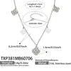 Conjunto de pulsera y collar de cadena fina con flor de cuatro pétalos incrustada de circonita, acero inoxidable chapado en oro de 18 quilates, moderno y adecuado para el uso diario