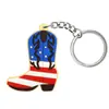 Serie Creativa de Llavero Colgante de Bota de Vaquero Retro Nuevo Accesorio Pequeño Encanto de Bolso de Moda para Mujer Regalo