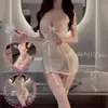 Lencería Sexy Miyou, Liguero Sexy, Camisón de Encaje Transparente, Deseo Puro, Espalda Descubierta, Apasionado, No Necesita Quitarse Y8099