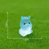Micro-Paisagem Fofo Rinoceronte Luminoso Boneca Fofa Jardinagem Paisagismo DIY Decoração Acessórios Mini Pequenos Enfeites
