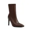 34-48 Talla Grande Botas Europeas y Americanas Puntiagudas Tacón Fino Botines Finos Mujer Otoño Estación Independiente Comercio Exterior Transfronterizo Botas de Mujer H810