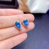 Set de collar de gota de agua aguamarina de imitación directa de fábrica, moda Joker, aretes amarillo diamante azul claro, anillo tesoro colorido