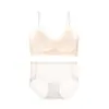 Ropa interior de verano ultra delgada, transpirable y sin costuras para mujeres con poco busto, cómodo sujetador tipo chaleco que realza y da soporte sin copas vacías y mejora la belleza de la espalda