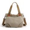 Nueva Bolsa de Lona Transfronteriza Europea y Americana para Mujer, Bolso de Hombro Casual para Mujer, Bolso Cruzado de Lona para Mujer, Bolso Casual de Gran Capacidad