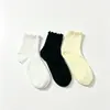 Calcetines JK con Volantes Estilo Lolita, Calcetines de Media Pantorrilla para Todas las Estaciones, Calcetines Holgados de Color Sólido para Primavera y Verano, Calcetines de Encaje Estilo Japonés, Calcetines Largos, Versátiles