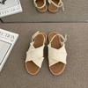 Sandalias Retro Estilo Francés para Mujer para Exterior Planas 2025 Verano Nuevo Combinan con Todo Estilo Coreano Vacaciones de Playa Sandalias Romanas