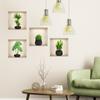 ATW6005-ZY novos adesivos de parede em vasos de plantas verdes, adesivos decorativos para quarto e sala de estar, fabricantes de adesivos de parede autoadesivos