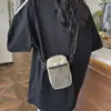Mini Bolso para Teléfono Móvil para Mujer Estilo Japonés Estilo Harajuku Bolso Cruzado Simple Casual para Hombre Estilo Coreano de Moda Bolso de Hombro para Cambio de Llaves