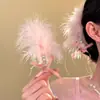 Pinza Súper Hada con Lazo y Pluma para el Cabello para Mujer 2026 Nuevo Estilo Pinza Lateral Pinza de Pato Accesorio para el Cabello Elegante Pasador Tocado