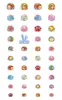 Nuevos stickers de uñas impermeables autoadhesivos para niños, stickers completos, divertidos stickers de uñas de sirena de dibujos animados, venta al por mayor de stickers de uñas