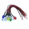 Lámpara LED de 10 mm, 220V, luz indicadora de señal LED superbrillante, 5V/6V/12V/24V, con cable de 20 cm