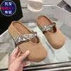 Mules de Estilo Francés con Tacón Oculto y Punta Cerrada para Mujer 2026 Primavera/Verano Nuevo Versátil Nicho Chic Combinan con Faldas Zapatillas de Suela Gruesa