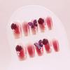 Blush Butterfly Camellia Bare Strip Pérola Glitter Nail Art Peças Wear A Girl Spice Show Branco Glitter Nail Art