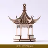 Novo Pavilhão Estilo Chinês Arquitetura Antiga de Madeira Pagode de Ferro Hotel Sala de Jantar Modelo de Quarto Sala de Estar Entrada Modelo de Quarto Acessórios