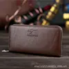 Cartera para Hombre Bolso de Mano de Gran Capacidad Moda Casual Múltiples Ranuras para Tarjetas Bolsa para Teléfono Móvil Monedero de Mano