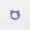 Marcadores de Ponto de Liga Leve Pintados Orelhas de Gato Coloridas Marcadores de Ponto Formato de Gato Desenho Animado Ferramentas de Tricô DIY Anéis de Ponto