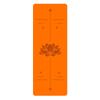 Tapete de yoga de borracha natural e PU antiderrapante absorvente de suor tapete de fitness alargado atacado logotipo do salão tipo linha da postura do lótus