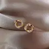 Brincos Elegantes Estilo Chanel de Zircônia Trevo de Quatro Folhas para Mulheres, Design Exclusivo, Acessórios de Luxo, Brincos Elegantes Atacado