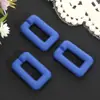 Pintura con tacto de goma Hebilla de cadena acrílica Color caramelo Cadena de espina de pescado Mate 20*30mm Cadena para teléfono móvil Accesorios DIY