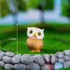 Novo produto transfronteiriço: figuras de coruja adoráveis, modelos de animais em miniatura, decorações para jardinagem e paisagismo, e pequenos enfeites de mesa