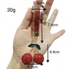 Chaveiro de Cereja 3D Popular Transfronteiriço Cravejado com Diamantes, Chaveiro de Cereja Fofo com Toque de Luxo, Chaveiro de Carro Presente Atacado