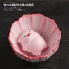 Gelatina de grasa de cerdo, acostada, taza de té con forma de cerdo, taza del maestro, taza de degustación de té de cerámica, juego de té personal, taza de té