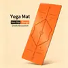 Tapete de yoga personalizado transfronteiriço de borracha PU, antiderrapante, espessado e alargado, 185*68*0,5cm, tapete de nível profissional para estúdios de yoga