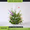 Jardim de Monet Flor Landscaping Flores Artificiais Grandes de Chão Decoração Layout de Vitrine Comercial Orquídea Borboleta Ornamentos Florais