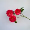 Flor artificial 3 cabezas begonia flor falsa flor de seda hortensia hogar atuendo suave ramo de ventas fábrica al por mayor en stock suministro