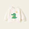Moletom Infantil Masculino Roupas Infantis Primavera e Outono 2024 Desenho Animado Infantil Gola Redonda Coreano Outono Menino Bebê Blusão Top