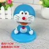 Set de Banderines para Pastel Ding Dang Gato 6 Doraemon Decoración de Cumpleaños Gato de Cabeza Sacudidora de Dibujos Animados Decoración para Pastel