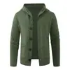 Cardigã de malha com capuz casual retrô americano outono e inverno, de caimento solto, versátil, suéter, jaqueta casual espessa para homens