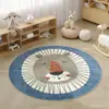 Alfombra de Piso Suave de Imitación Cachemir con Dibujos Animados para Habitación Infantil, Estudio, Alfombra de Lectura, Alfombrilla Suave y Refrescante para el Lado de la Cama