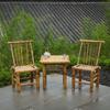 Mesa de Bambú Tejida a Mano Mesa de Bambú y Silla Mesa de Bambú Patio Exterior Ocio Estilo Pastoral Productos de Bambú
