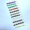 Olivino natural, granada roja, té, cristal, ágata roja, ágata verde, amatista, ojo de caballo, 4 x 8 mm, compatible con joyas